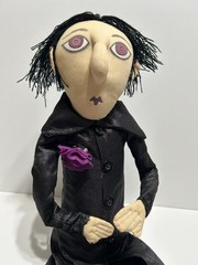 Wicked Webster Vampire Doll Is 25 Inches Tall Gothic Rag Halloween Decoration