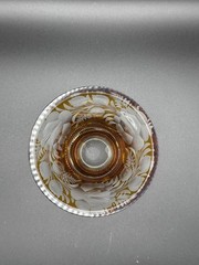 Hand Cut Cased Crystal 2 Piece Set Small Vase And Covered Box Rare And Unique!