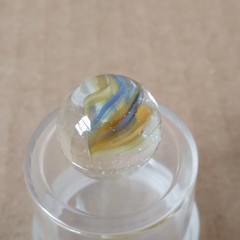 .60″ Vintage Cat Eye Hybrid Sparkler Marble- Akro Master Marble King Foreign