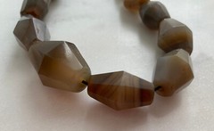 Ancient Agate Beads Islamic 1500 AD – Strand 2 – from Afghanistan 13 Beads