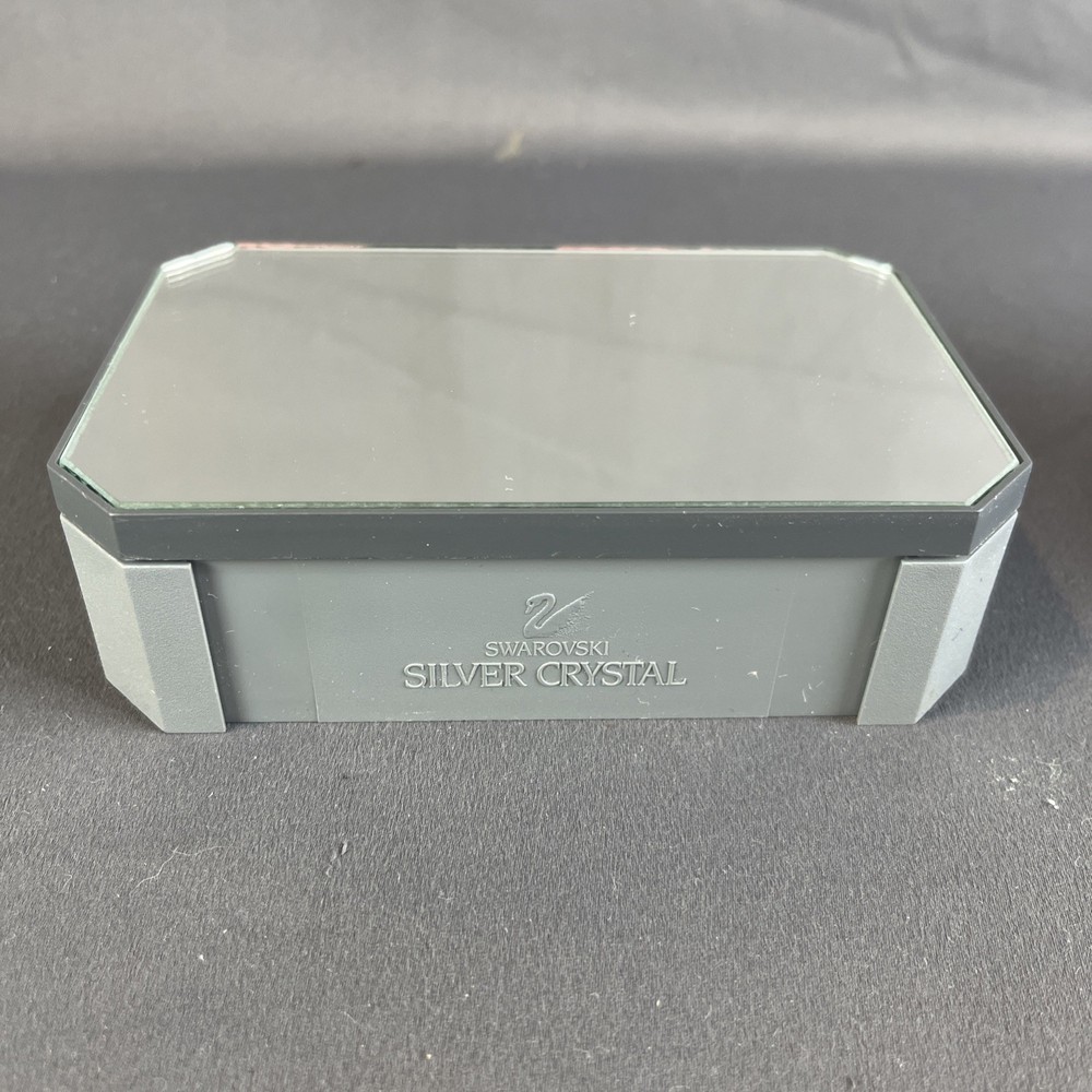 Swarovski Silver Crystal Dealer Display Stand Mirror Top Retail Showcase