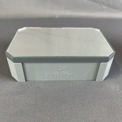 Swarovski Silver Crystal Dealer Display Stand Mirror Top Retail Showcase