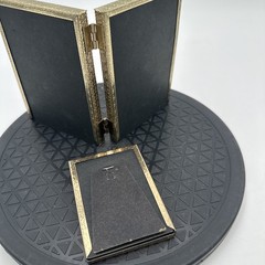 Vintage 3.5×4.5” , 3.5×2.5” Brass Tone Picture Frame Gold