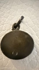 ANTIQUE ISLAMIC CALLIGRAPHY INTAGLIO PENDANT BLACK STONE AMULET ARABIC SCRIPT