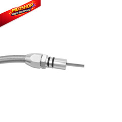 Aflle Racing Stainless Steel Flexible Transmission Dipstick Fits GM Silver