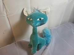 1965 Kamar Blue Scruffy Fox With Hat Rare