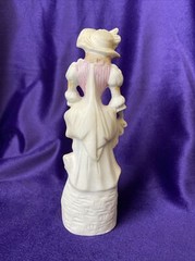 VTG Bisque Edwardian Lady Figurine – Fern Importation- Hand Painted-Japan