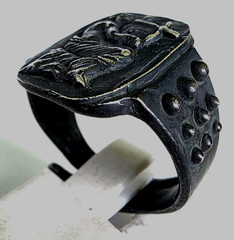 300 BC Ancient Greek Silver Ring God Orpheus bard legendary musician and prophet