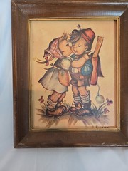 PAIR OF VINTAGE HUMMEL LITHOGRAPHS FRAMED Stapco NY USA 8 X 10