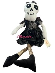Halloween Skeleton Weighted Bottom Shelf Sitter Day Of The Dead Home Decor New