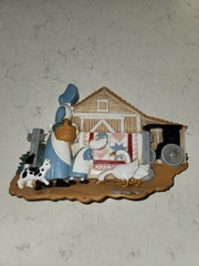 Burwood Amish Buggy Country Scene Wall Decor Homco Home Interiors Set Of 2