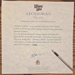 Lilliput Lane Leonora’s Secret Ltd Ed 356/2500 Box Deeds Certificate Book