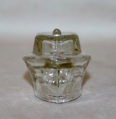 Boat Hollow Candy Holder Clear Glass ~ 4 3/4” Long 1940’s