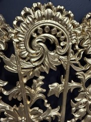 Vintage Burwood 4402 Gold Fan Wall Decor Hollywood Regency Ornate Large 43″