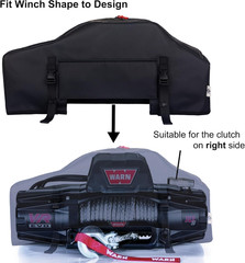 Winch Cover, Heavy Duty Waterproof UV Resistant Accessories for Electric Winches