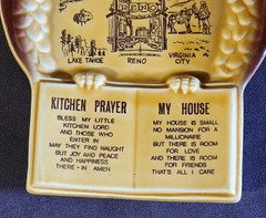 Vintage Reno Lake Tahoe V City Spoon Rest Owl Kitchen Prayer My House Wall Decor