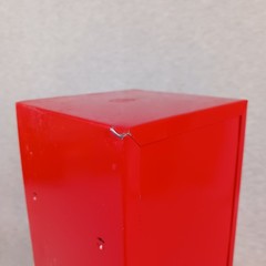 Vintage 1990’s Y2K Red Mini Metal Locker Storage 11”