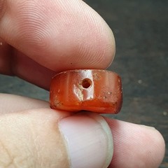 Antique Carnelian Agate Beads: Pre-1400 Afghanistan Stone Collectible