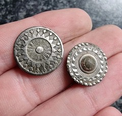 Georgian Buttons Decorative Silver Plate 18th Century Detecting Finds Antique