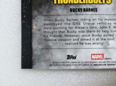 2025 Topps Marvel Chrome Thunderbolts Bucky Barnes Orange Parallel /25 NA-9