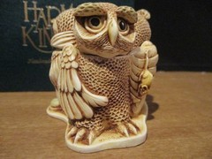 Harmony Kingdom Wise Guys Three Owls UK Made Marble Resin Box Figurine SGN