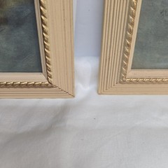 1940’s (2)Vtg Florence Kroger Ballerina Prints, Mid-Century Shabby Chic Signed