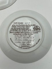 Lot of 3 Vintage Edwin Knowles Mother’s Day Plates with Edna Hibel Design