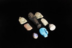 Ancient Egyptian Amulets Collection Pharaonic items Deity Plaques Sarcophagus