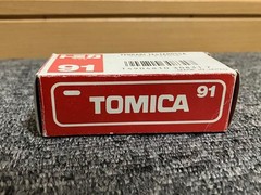 Tomica Ferrari Testarossa Japan No.91 Clear Case Age-Related Wear