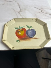 Vintage Hand-Painted Toleware Tray