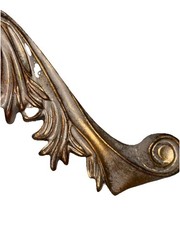 VTG Classic Shell Gold Wall Hanging Decor Hollywood Regency Rococo 14”L X 3” T