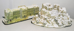 Lilliput Lane Winter x2- Britain’s Heritage – Edinburgh Castle & Buck Palace AF