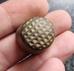 Post Medieval / Georgian Thimble Antique Metal Detecting Find 20x19mm (106)