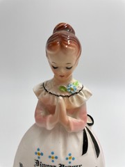 3 Piece Pink Enesco Vintage Mother in Kitchen Prayer Napkin Holder Salt Pepper