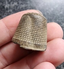 Post Medieval / Georgian Thimble Antique Metal Detecting Find 20x19mm (106)