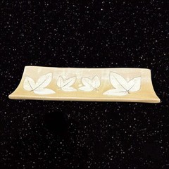 Cracker Tray Platter by Country Originals Oak Leaf Design Pottery Colombia 14”L