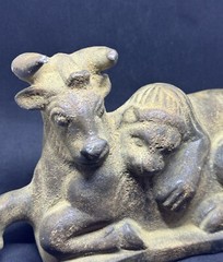 Ancient civilizations rare carved near eastern stone animal statue figurine
