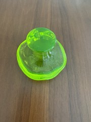 Viking Glass Mushroom EPIC Uranium Lime Green 3.5 x 2.5 Excellent Condition