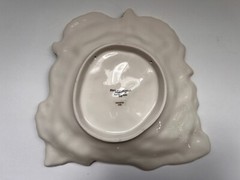 Fitz & Floyd Just Us Chicks Canape Plate Serving Platter w/ Sunflowers 8.5”, SEE