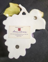 VTG Home Interiors HOMCO Sonoma Villa Fruit Wall Plaque Decor Pear Grape Apple