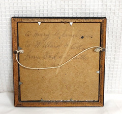 Vintage Art RELIANCE Silhouette Victorian Style Framed “ The Gift Bearer”