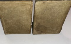Dante Native American Indian Bookends Francis West Signed Brozne Arts & Crafts