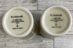 2 M.J. Hummel Cham,Switzerland Spice Jars w/ Lids 1987/1993 ARS AG MADE IN JAPAN
