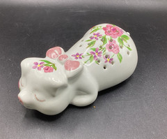 Pomander Vintage 1978 Avon Ceramarte Pig Made in Brazil 5″ Long Collectible