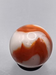 .65″ Vintage Marble-Oxblood Swirls- Alley Akro- #CE-63