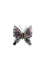 3 Vintage Home Interior Metal Brass Copper Tin Butterflies Wall Decor