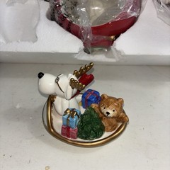 Vintage Fitz And Floyd Santa Motorcycle Cookie Jar In Styrofoam Great Condi