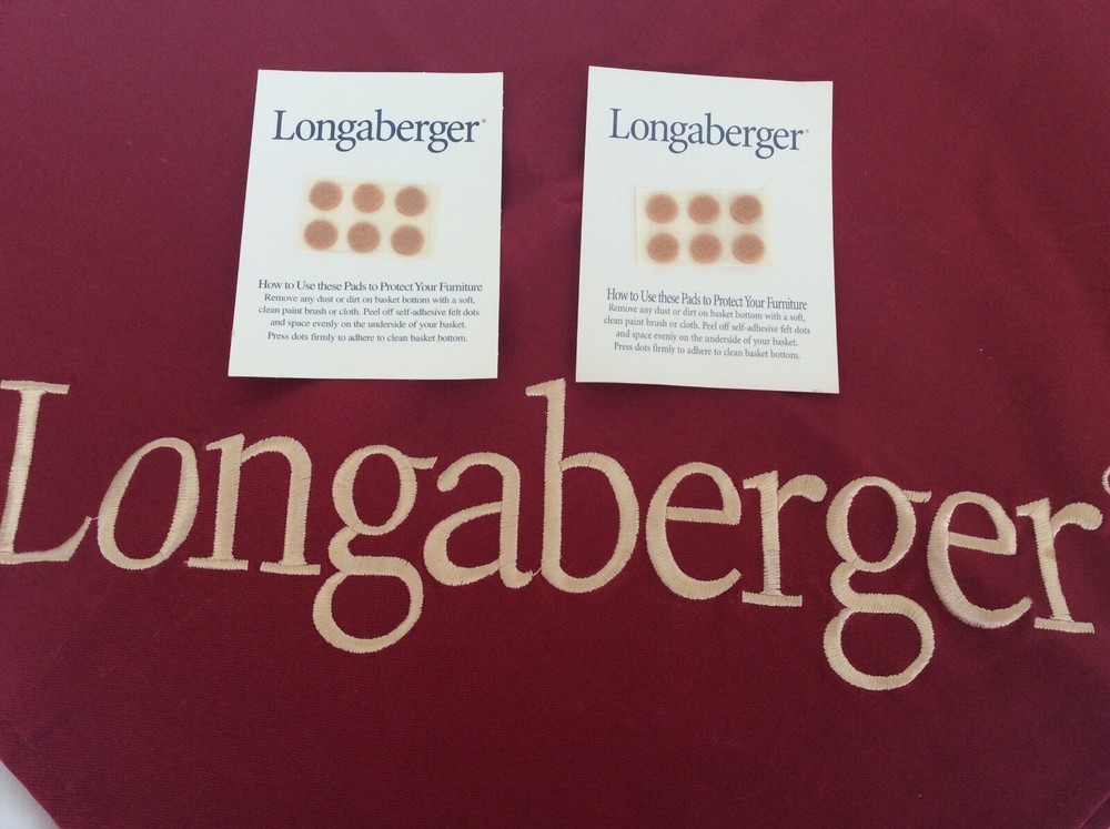 12 BROWN 3/8″ Felt Pads Dots 4 your Longaberger baskets NEW FREE SHIP