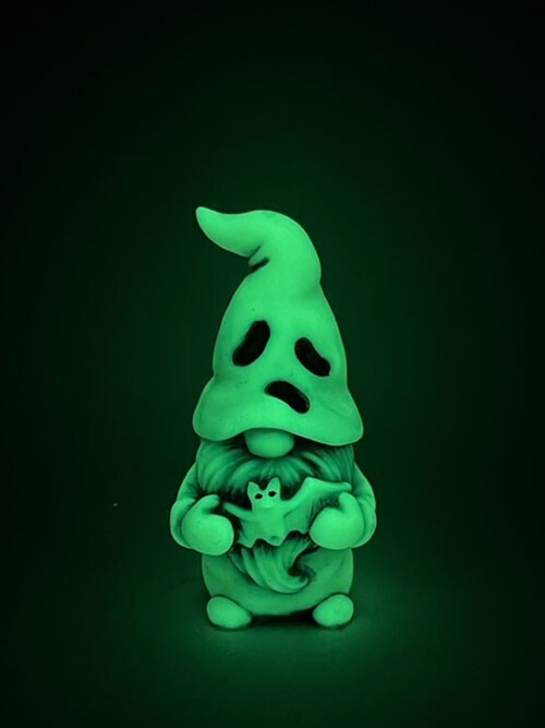 Neil Eyre Designs Halloween horror Haunted Ghost Gnome Vampire Bat Glow in dark