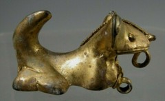 Fine Pre Columbian STYLE Tairona Tumbaga Feline Pin/Pendant Effigy ca. 20th c.